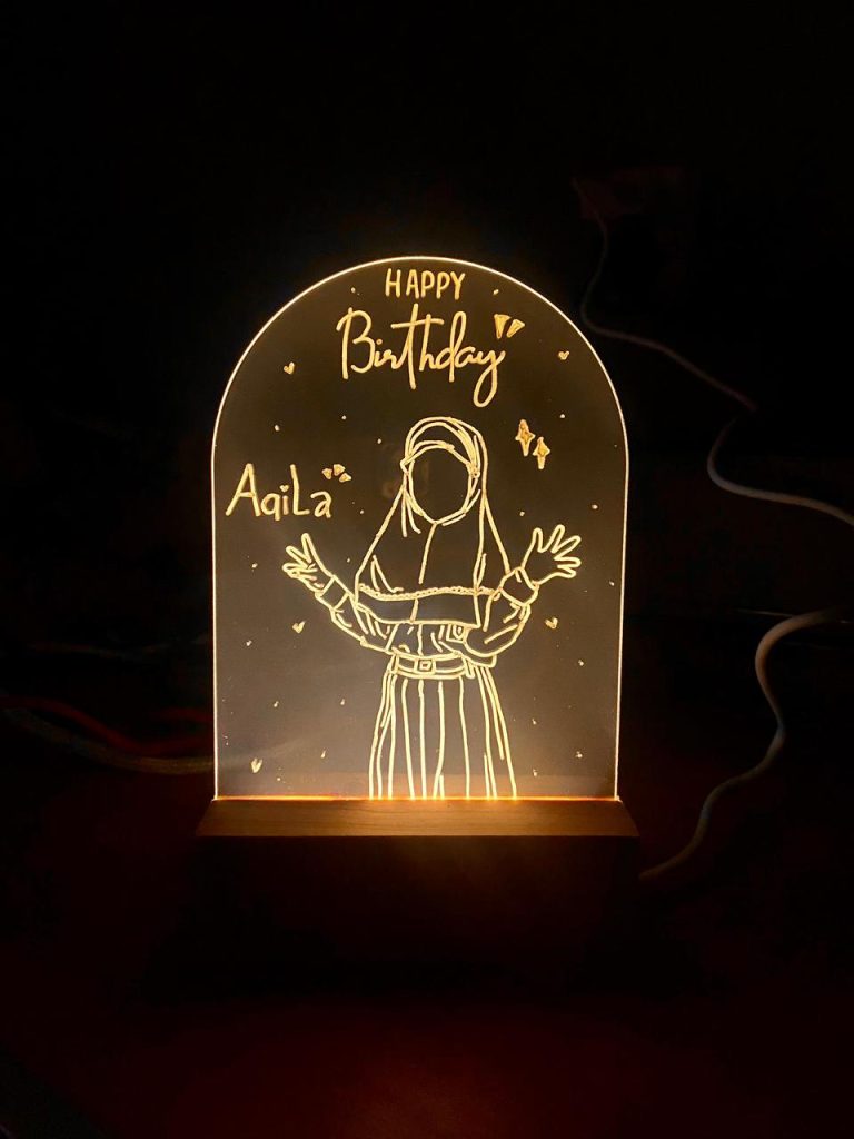 Lampu Akrilik Birthday Kids